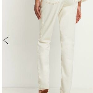 Magda Butrym Off-White Straight Leg Jeans